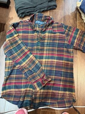Ralph Lauren Plaid Button-Down Shirt in Red, Green, Mustard